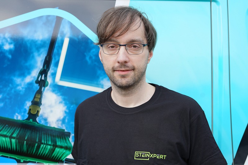 technik wir reinigen steine